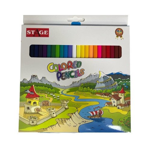 Stage wood color 24 pcs