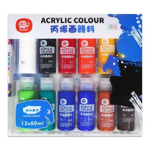 Acrylic color 60 ml * 12 colors basic set