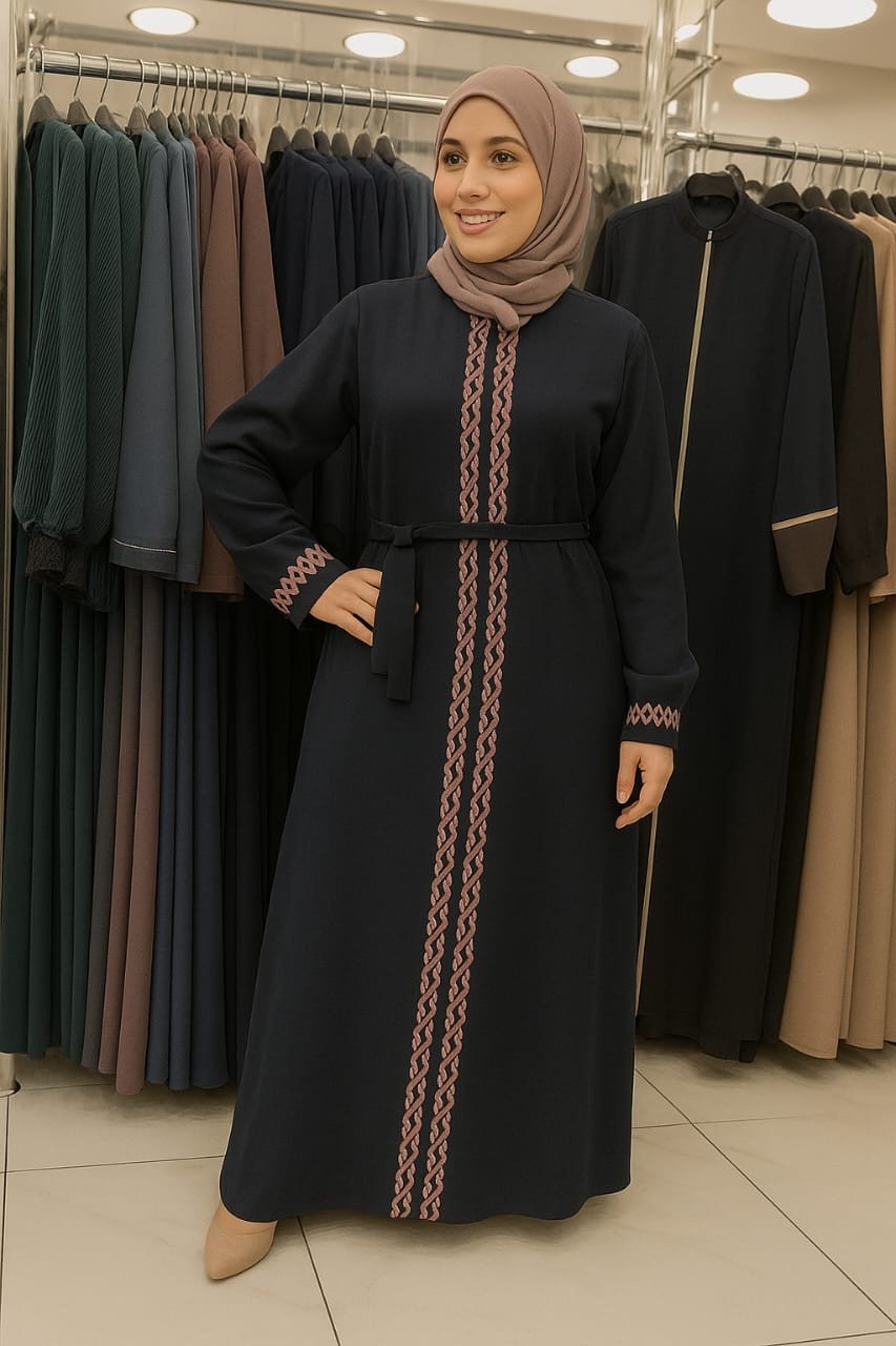 عباية مطرزة = Embroidered Abaya