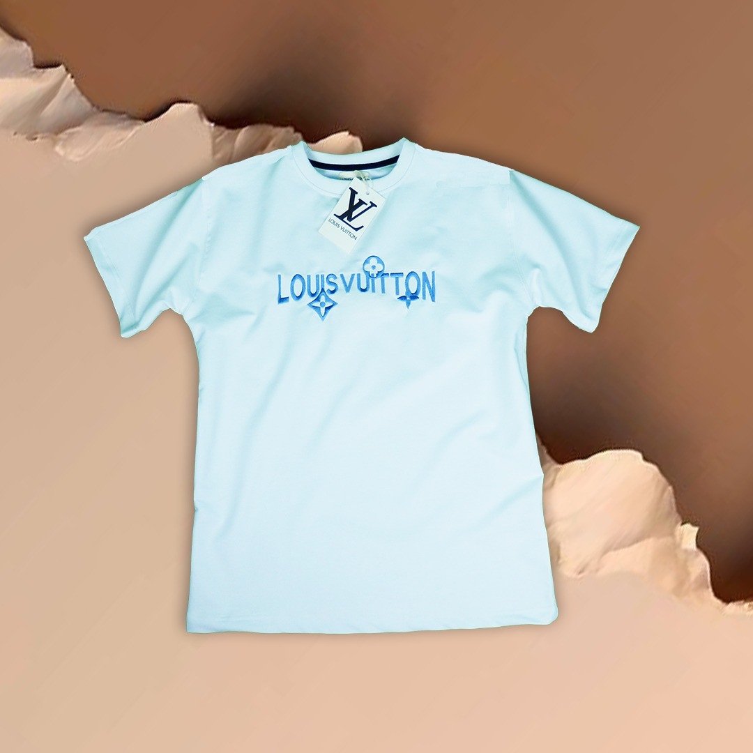 LV T-white black | بلوزة ابيض لويس فيتون