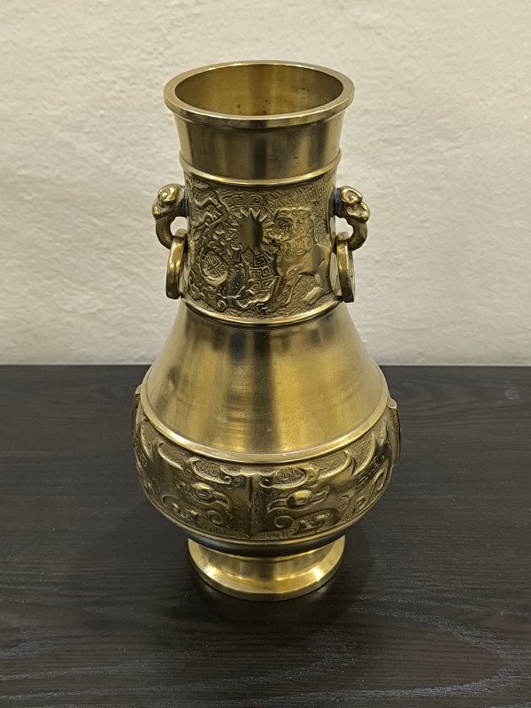 جرة/مزهرية نحاس قديمة Old Brass Vase