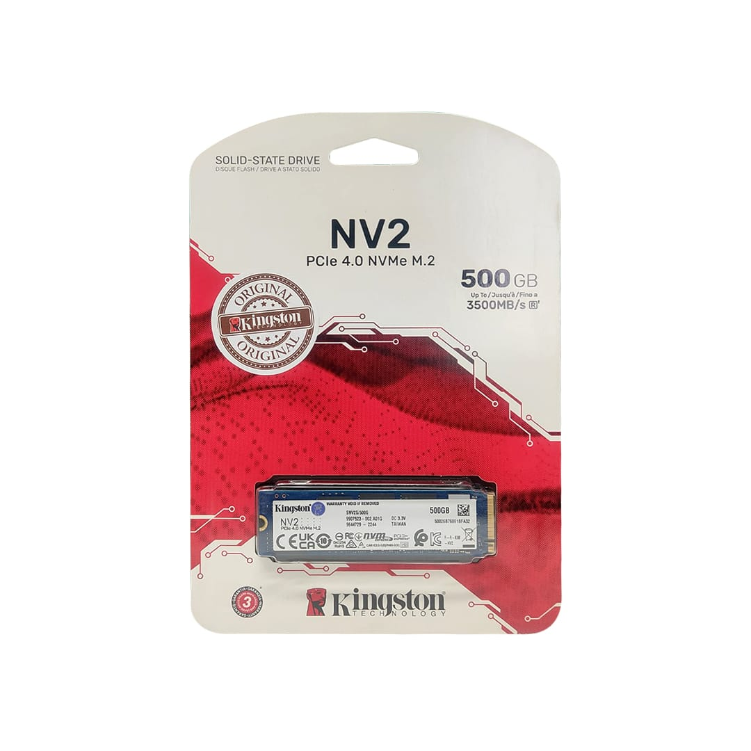 Kingston NV2 500GB M.2 2280 NVMe PCIe 4.0 Internal SSD