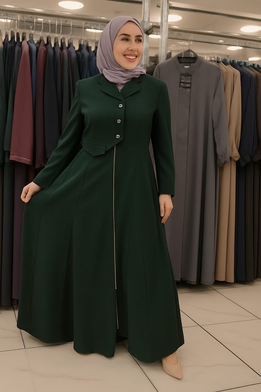 جلباب دبل كلوش Double flared jilbab