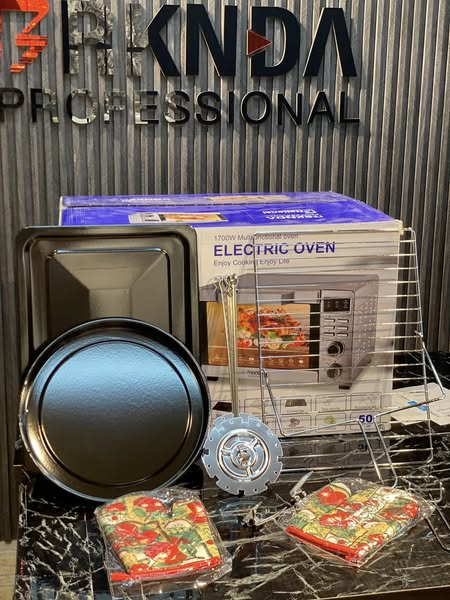 فرن كهربائي ومقلاة هوائية 2 في 1 – سعة 50 لتر 2-in-1 Electric Oven & Air Fryer – 50 Liters