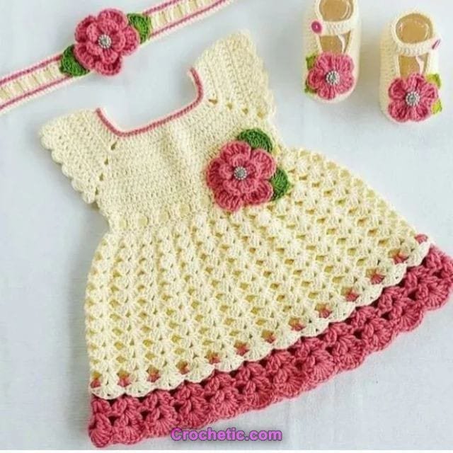 فستان كروشيه فاخر | Luxury Crochet Dress