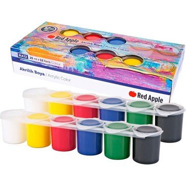Red apple acrylic paint 25 ml * 12 colors set