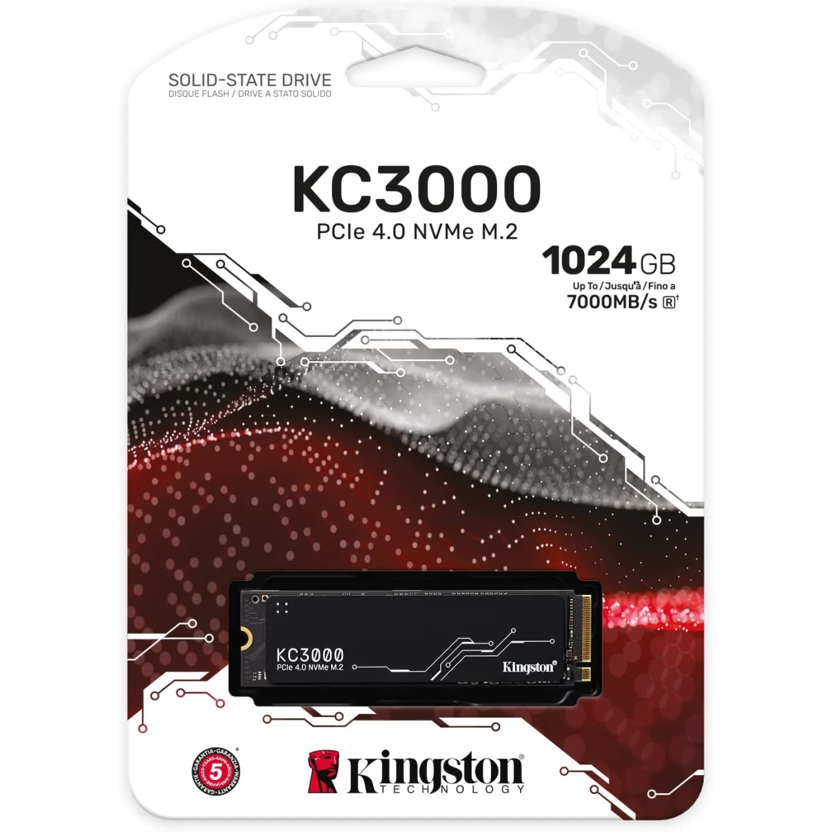 Kingston KC3000 1TB PCIe 4.0 NVMe M.2 SSD