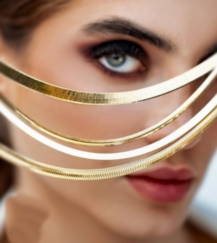 سنسال السنك مطلي ذهب عيار 21