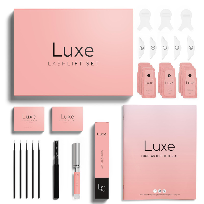 LuxeLash Premium False Eyelash Set & Adhesive