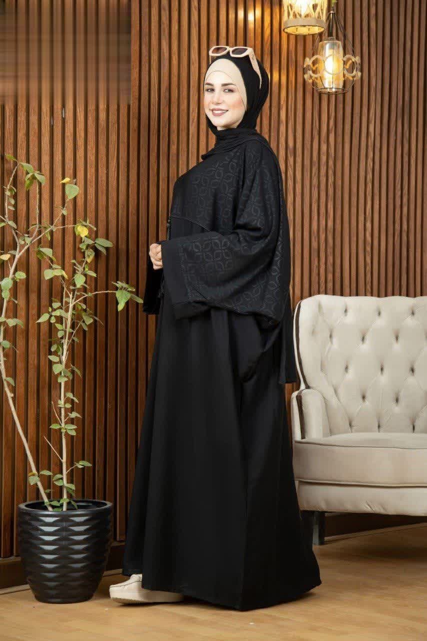 عبايه مع شال فري سايز