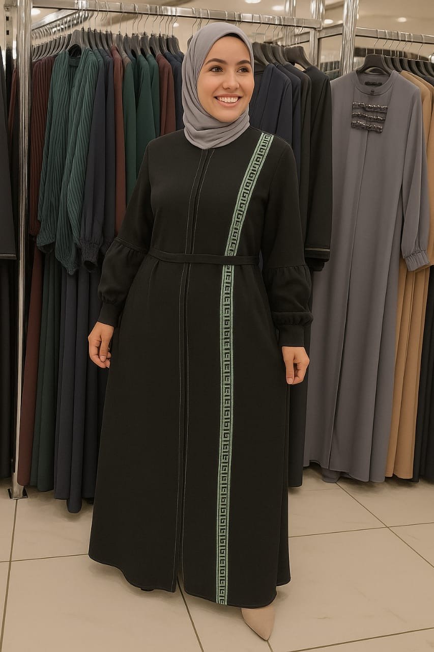 عباية مطرزة Embroidered Abaya