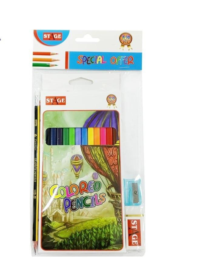 Stage wood color 12 pcs