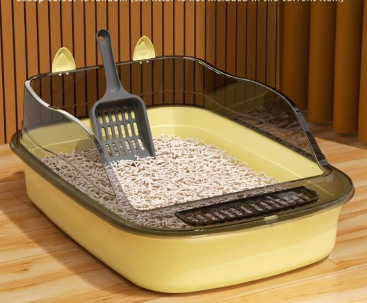 لتر مفتوح كبير مع مجرود – Large Open Cat Litter with Scoop
