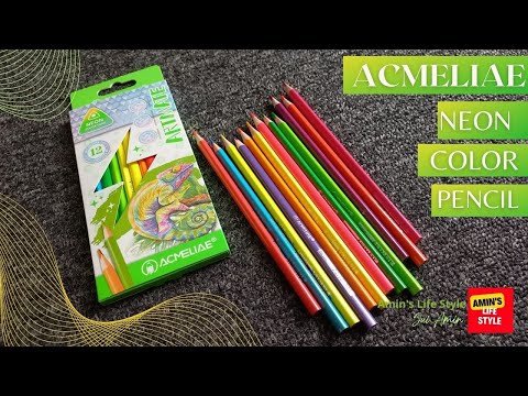 أقلام تلوين نيون من ACMELIAE، وتحتوي العبوة على 12 لونًا.