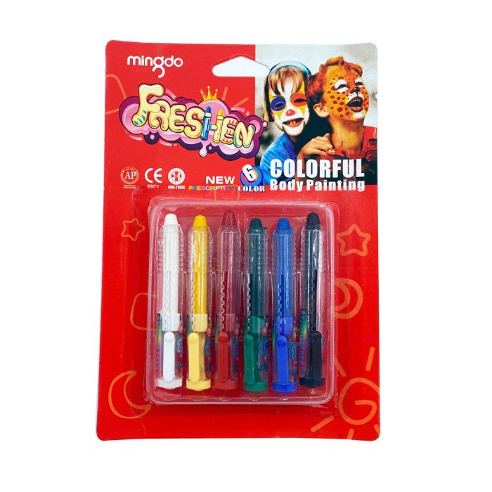 Minada face paint pen 6 color
