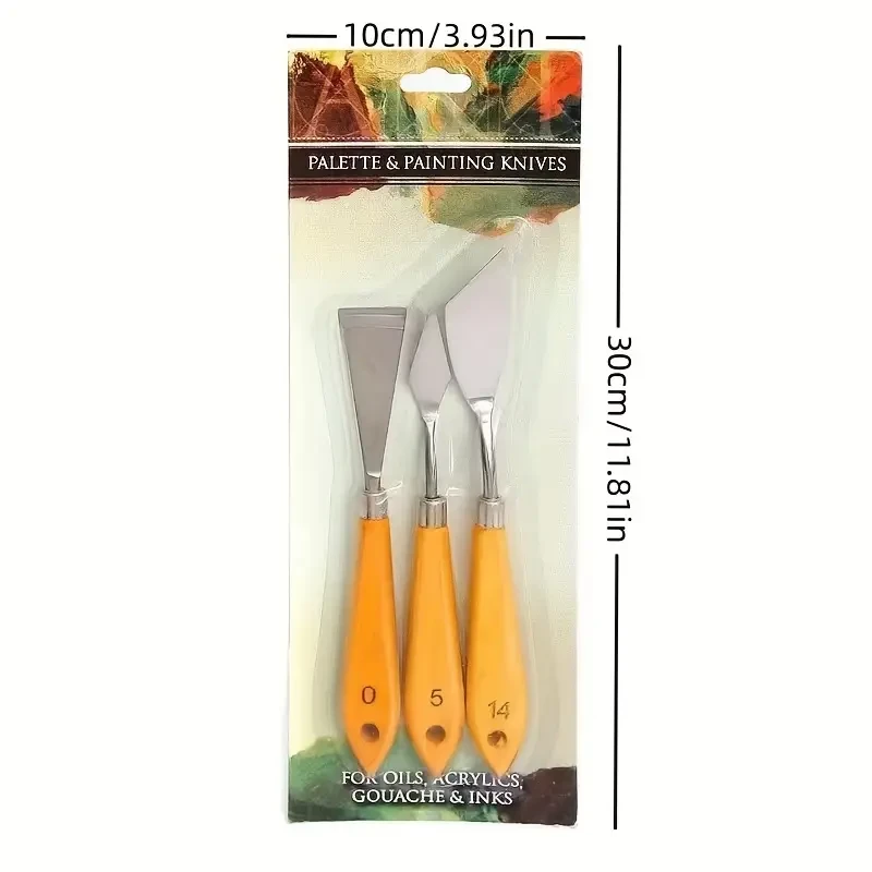 Palette & painting knives 3 pcs