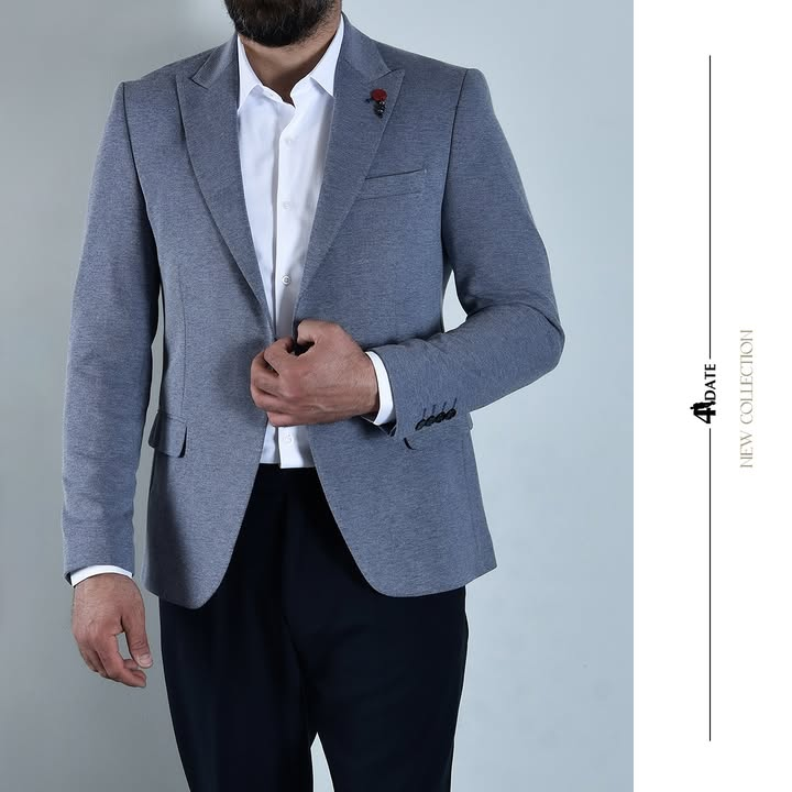 بليزر تركي مودرن بقصّة نحيفة Modern Slim-Fit Turkish Blazer