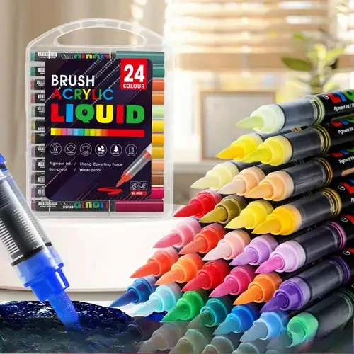 Liquid acrylic color pen 24 color