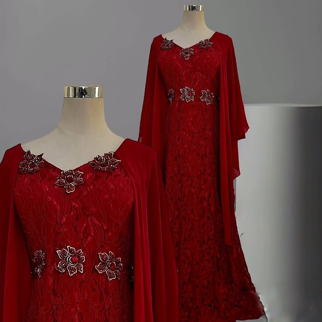 فستان خطوبة أحمر Red Engagement Dress