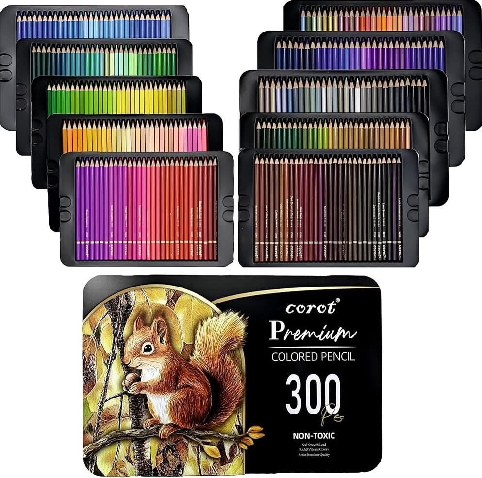 Corot premium colored pencil 300 pcs