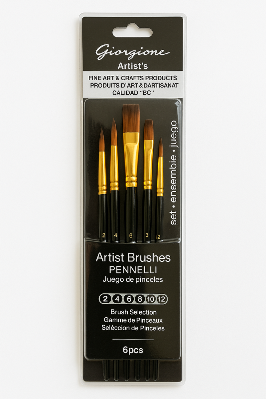 Giorgione paint brush 6 pcs